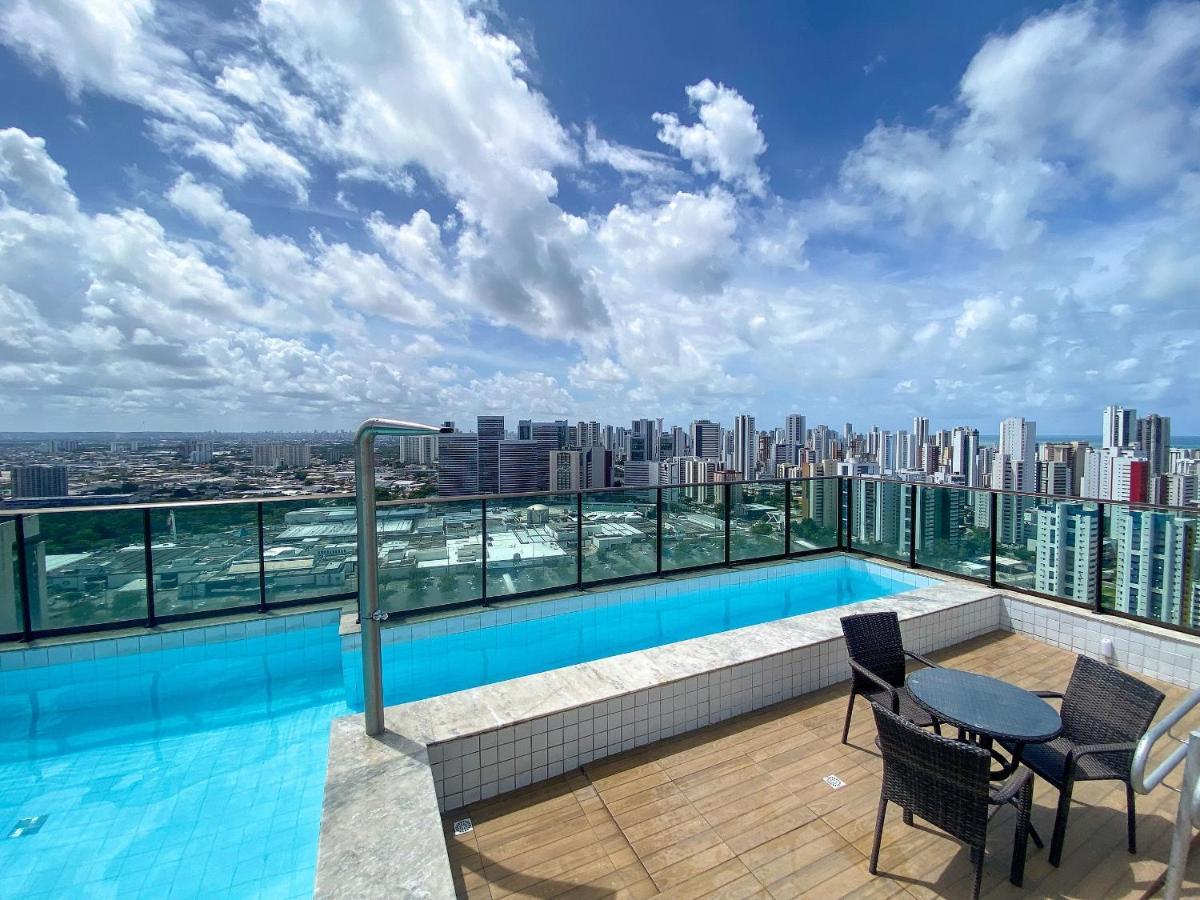Flat Localizado A 200M Shopping Recife, Bem Perto Da Praia De Boa Viagem E Com Wi-Fi 400Mbps Esterno foto