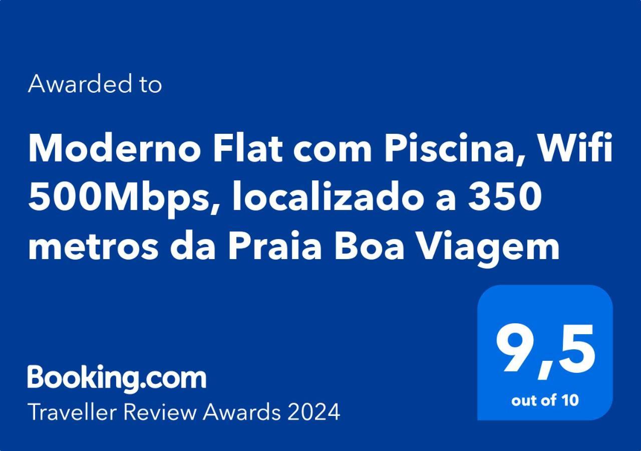 Flat Localizado A 200M Shopping Recife, Bem Perto Da Praia De Boa Viagem E Com Wi-Fi 400Mbps Esterno foto